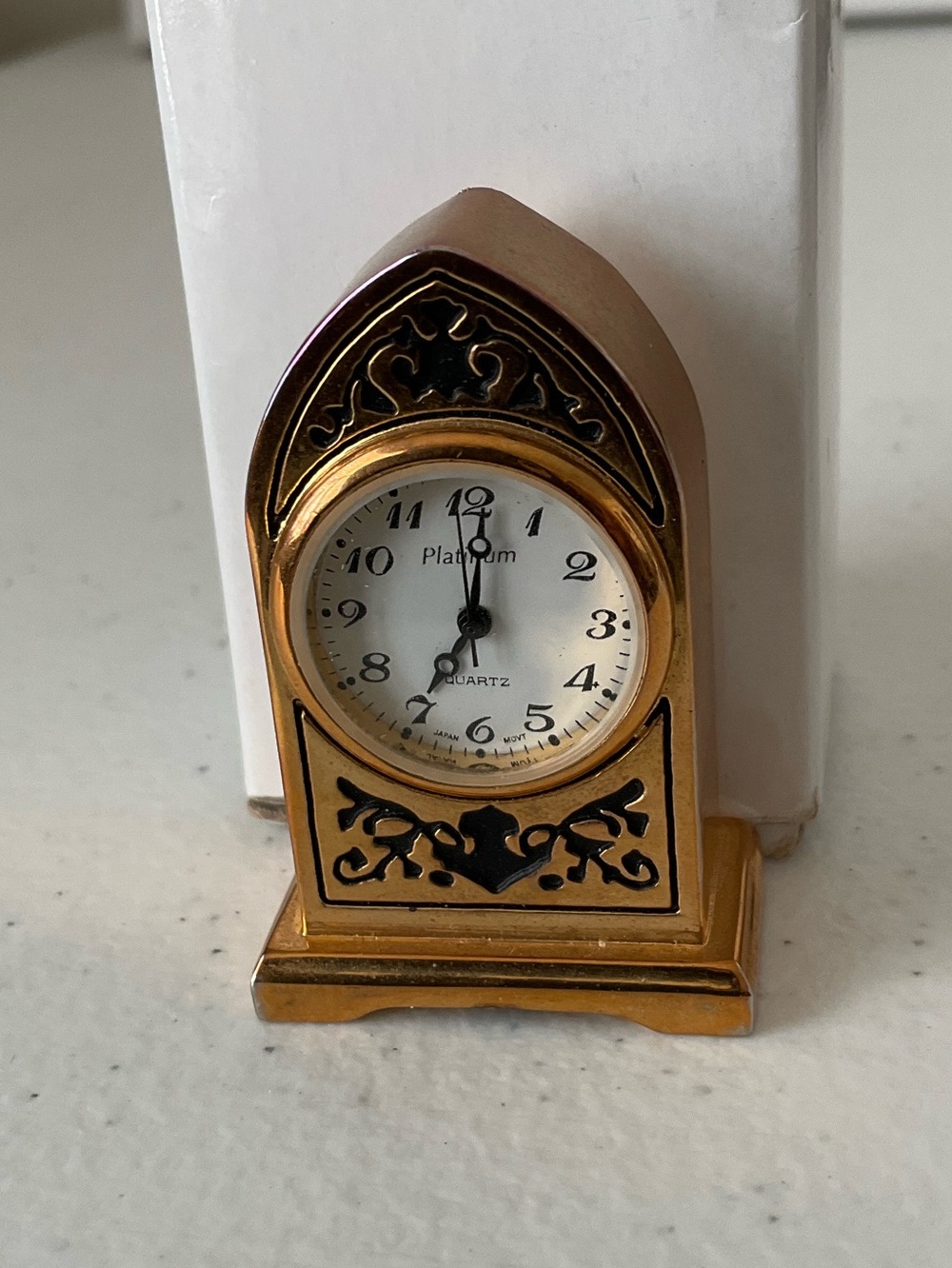 Miniature Perini Brass Accent Mini Mantel Clock
